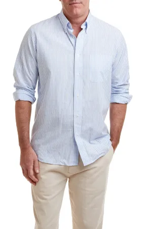 Chase Shirt Linen Blue Stripe