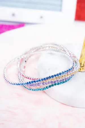 City Of Lights Multi-Color Tennis Bracelet Set