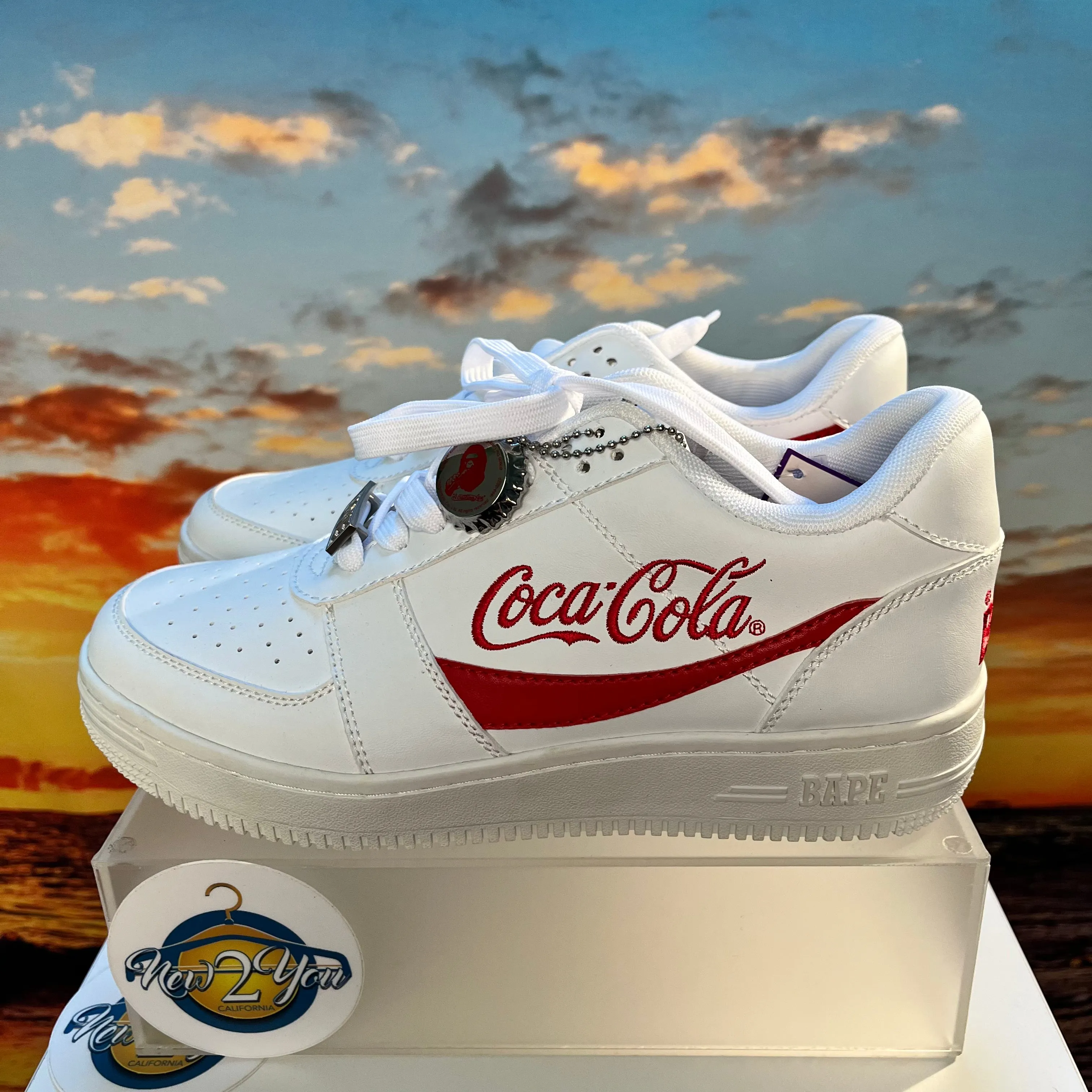 Coca-Cola x Bapesta Low 'White'