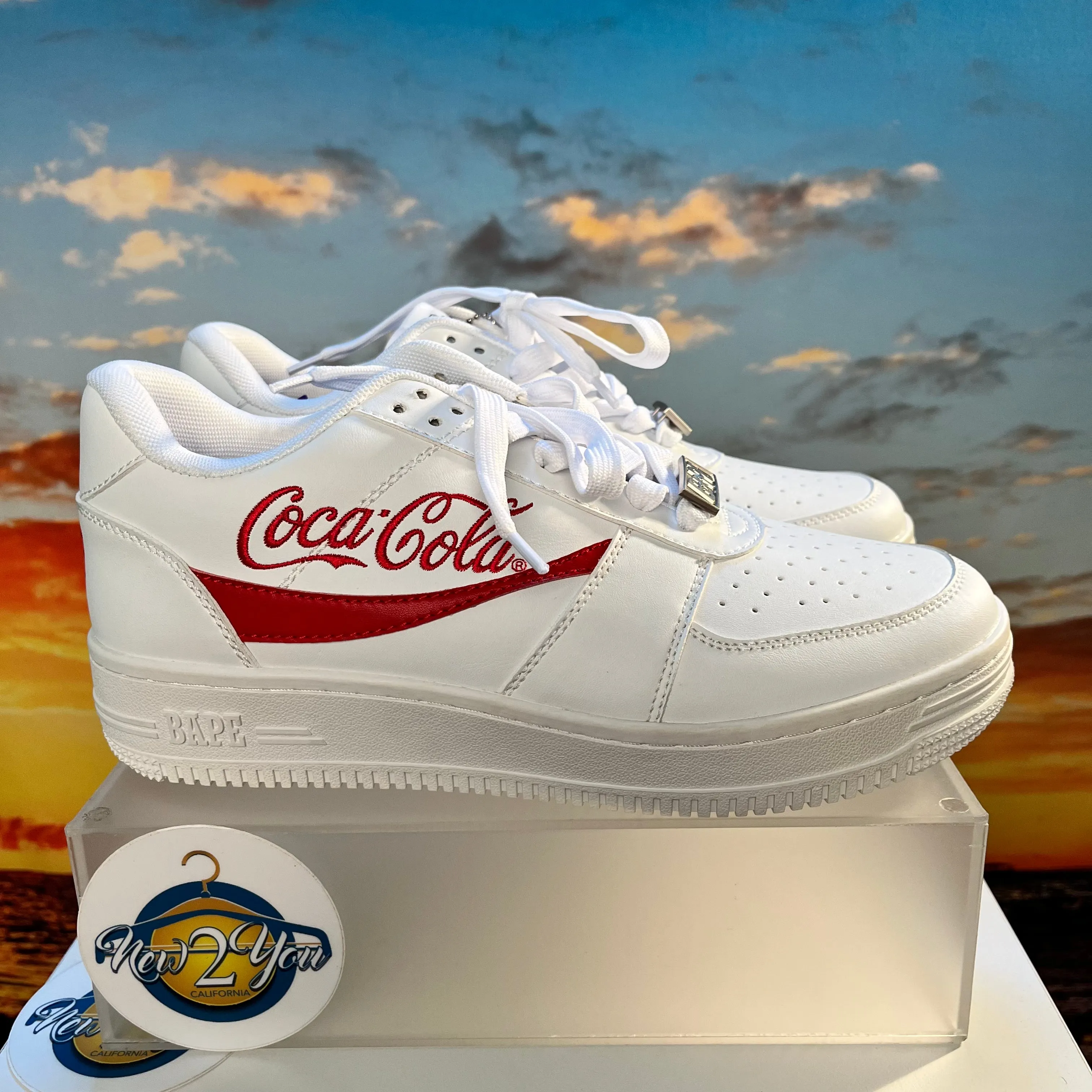 Coca-Cola x Bapesta Low 'White'