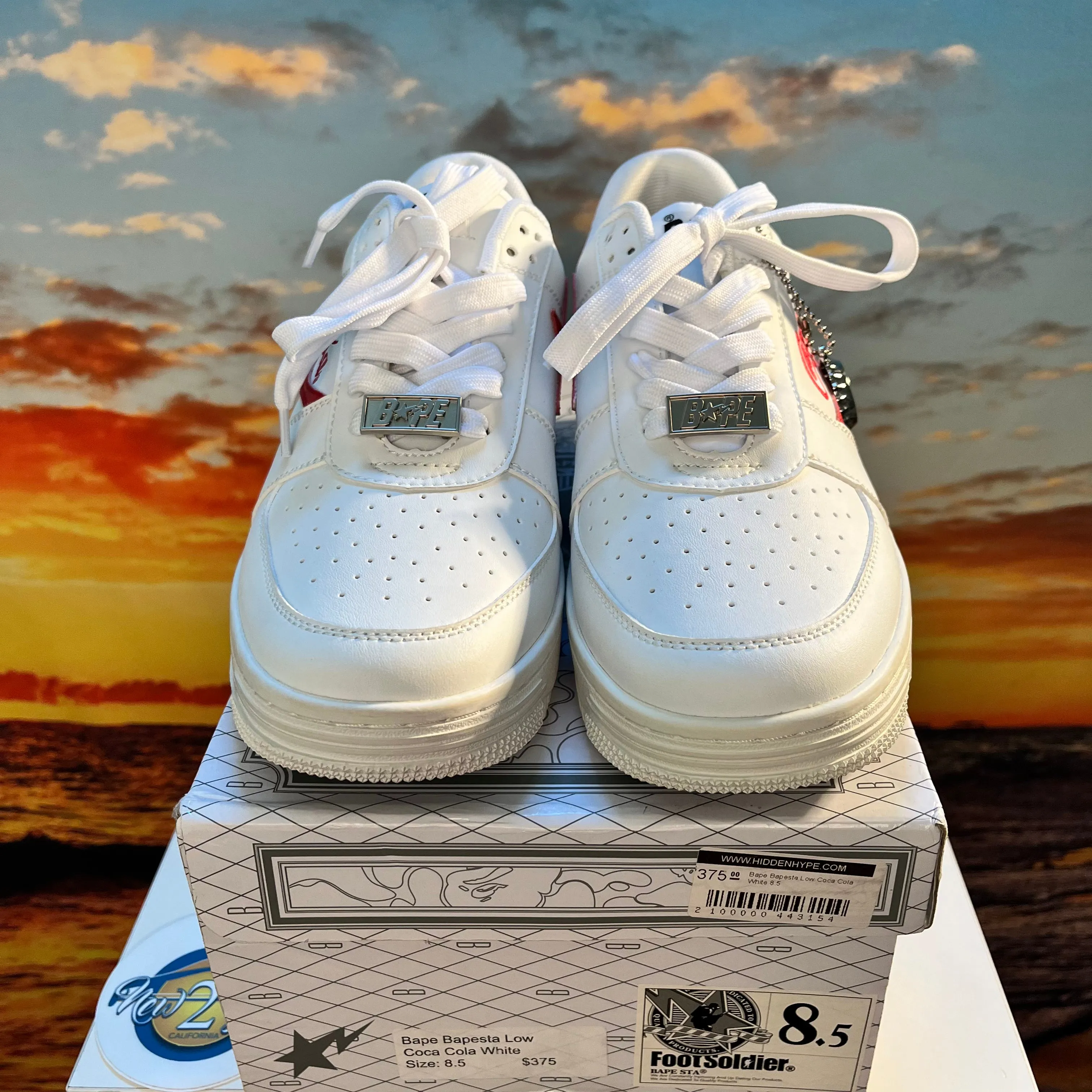 Coca-Cola x Bapesta Low 'White'