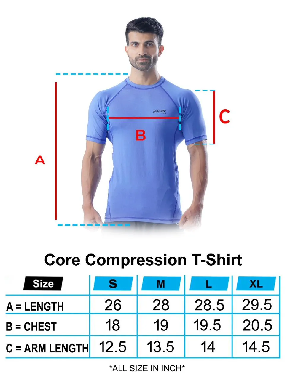Core Compression T-Shirt-Blue
