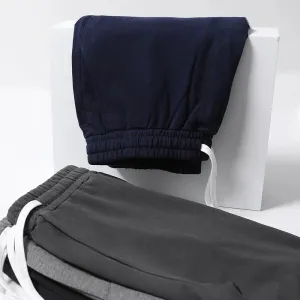 Cotton Straight Pants: Black Baggy Casual Sportswear Fitness Joggers for Autumn Gym Sweatpants