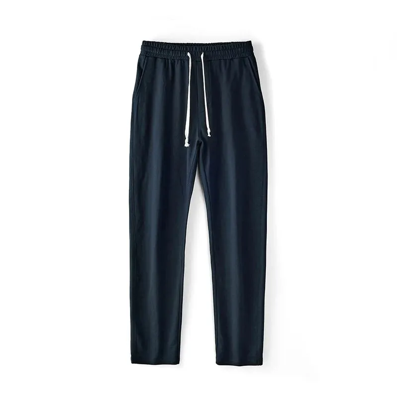 Cotton Straight Pants: Black Baggy Casual Sportswear Fitness Joggers for Autumn Gym Sweatpants