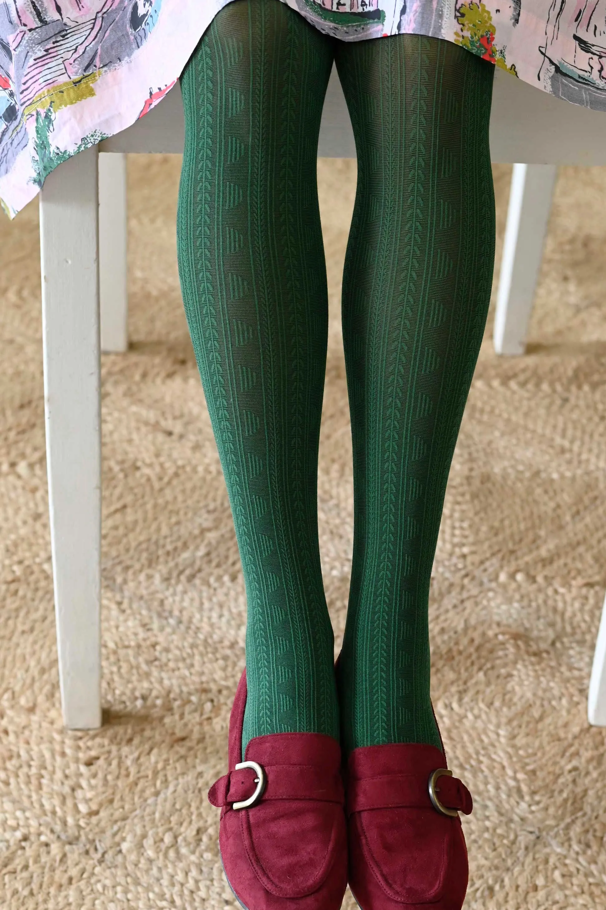 Cotton Tights Summer Green