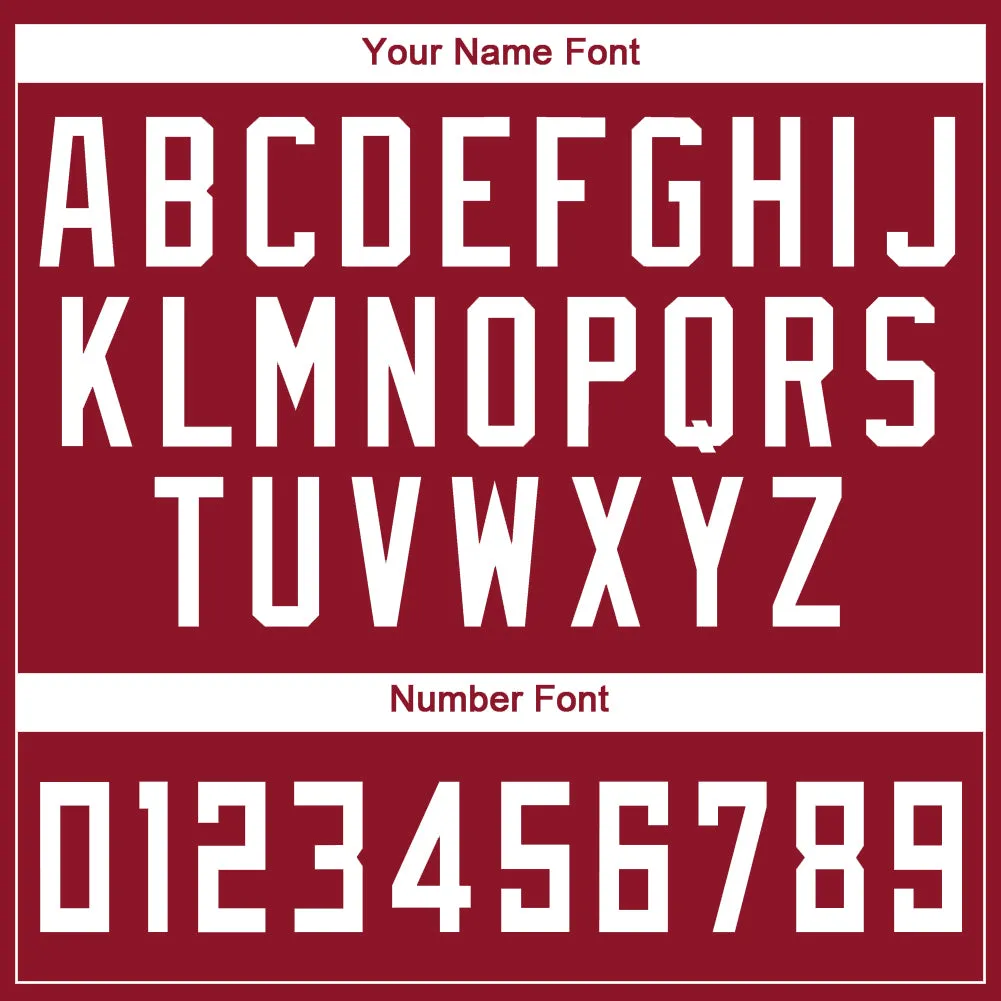 Custom Maroon White Round Neck Suit Basketball Jersey