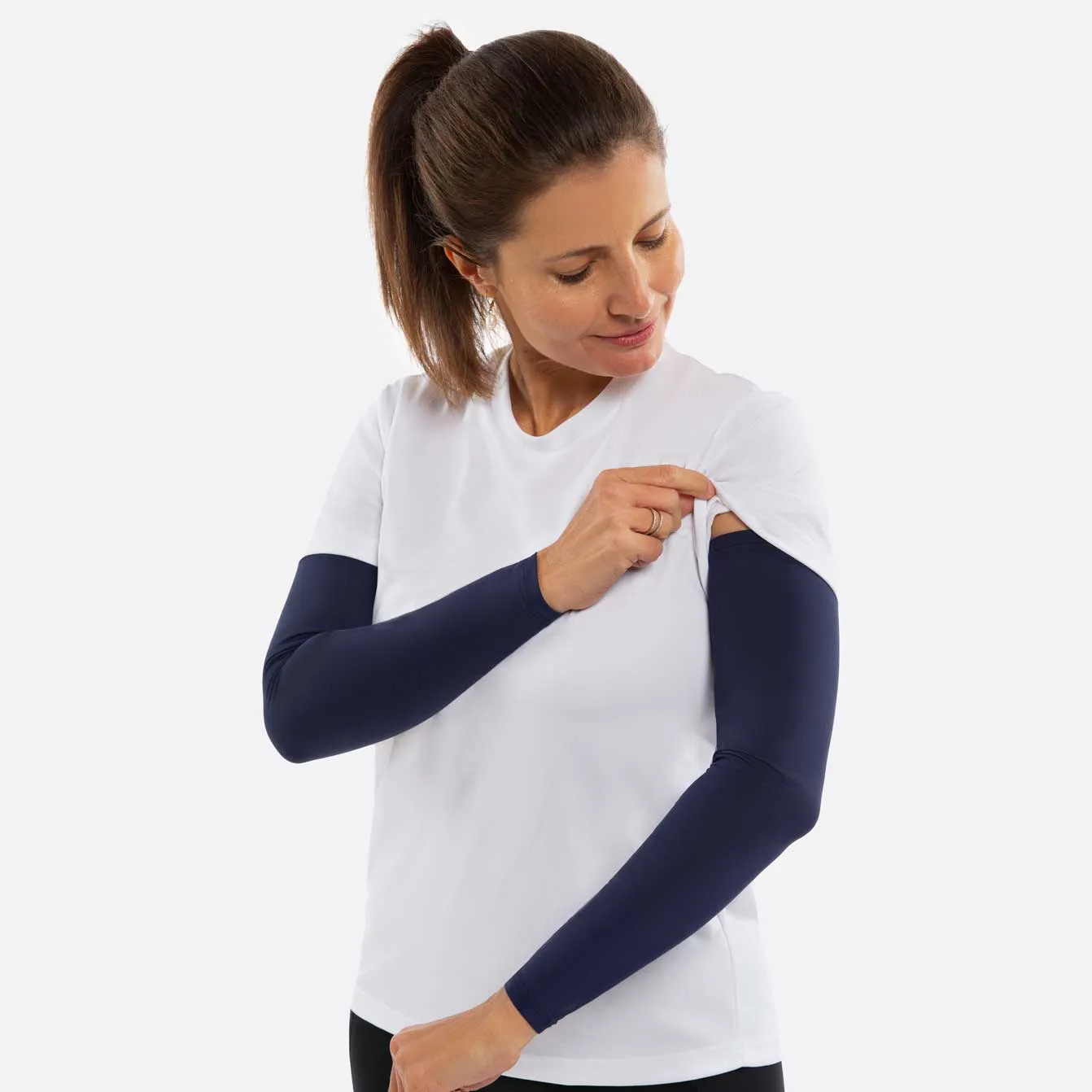 Dark Blue Arm Sleeves – Adult