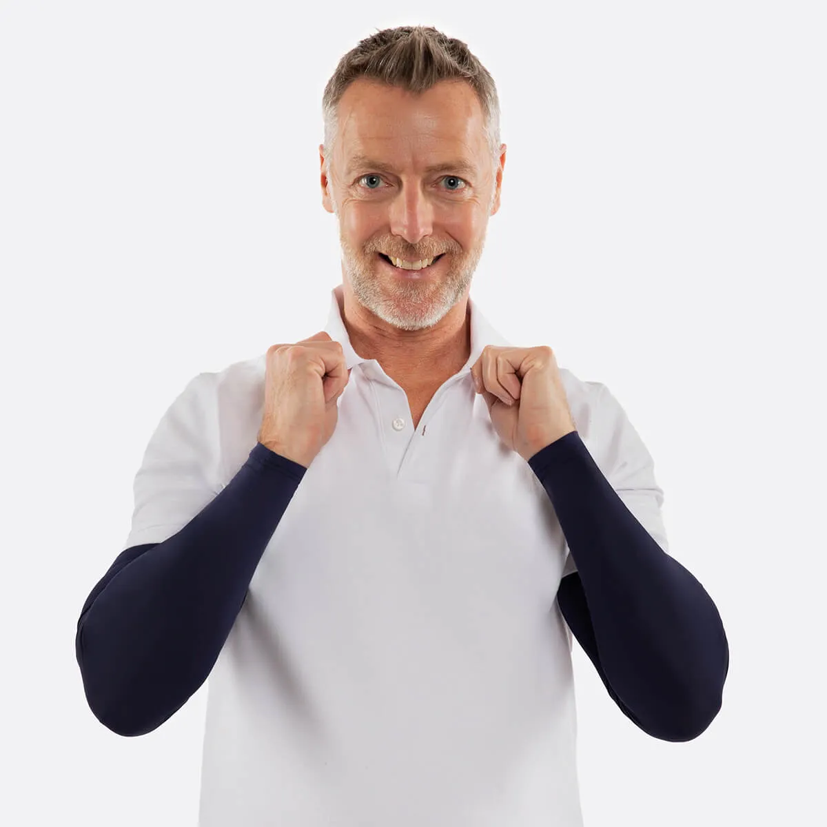 Dark Blue Arm Sleeves - Adult