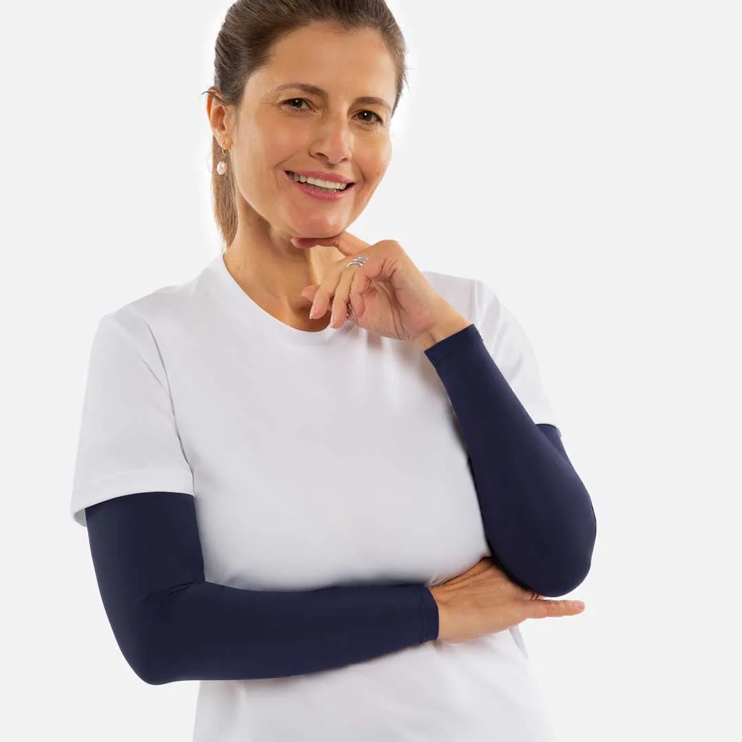 Dark Blue Arm Sleeves – Adult
