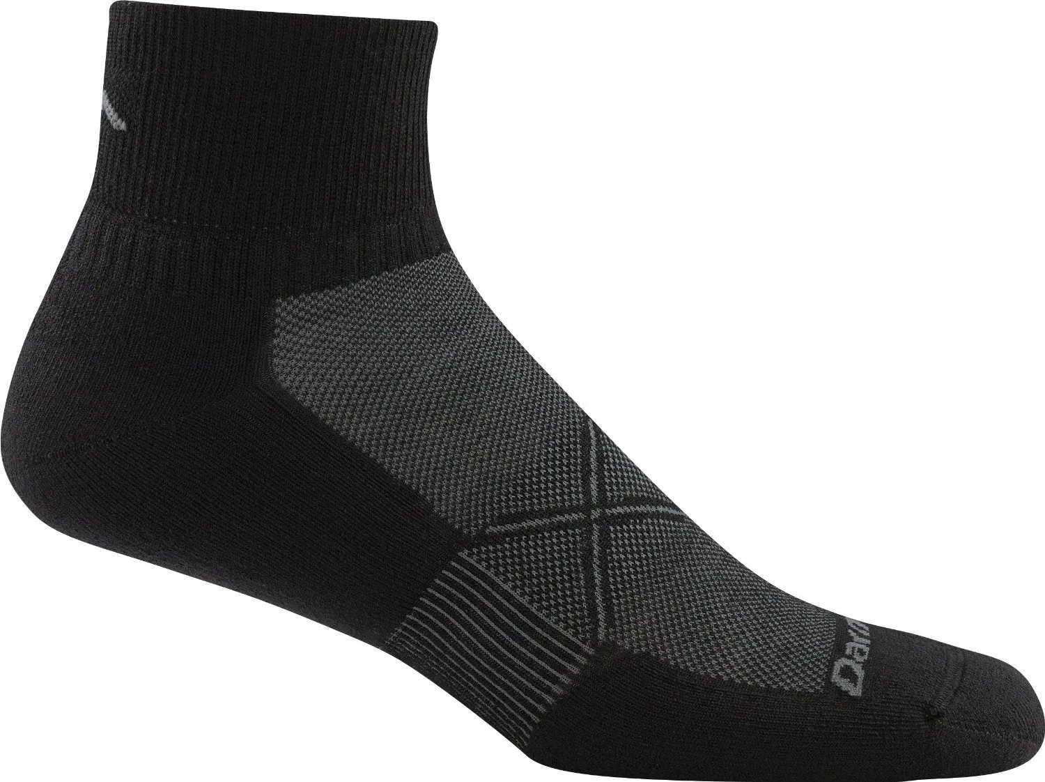 Darn Tough Mens 1770 Merino Wool 1/4 Crew Running Socks