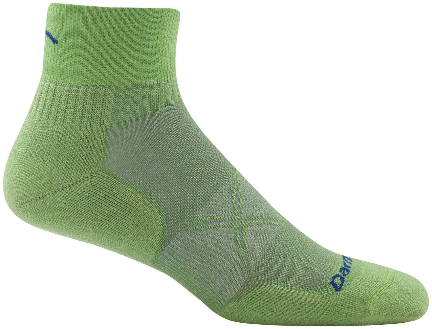 Darn Tough Mens 1770 Merino Wool 1/4 Crew Running Socks
