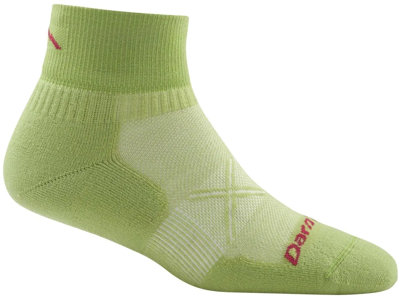 Darn Tough Womens 1761 Merino Wool 1/4 Crew Running Socks