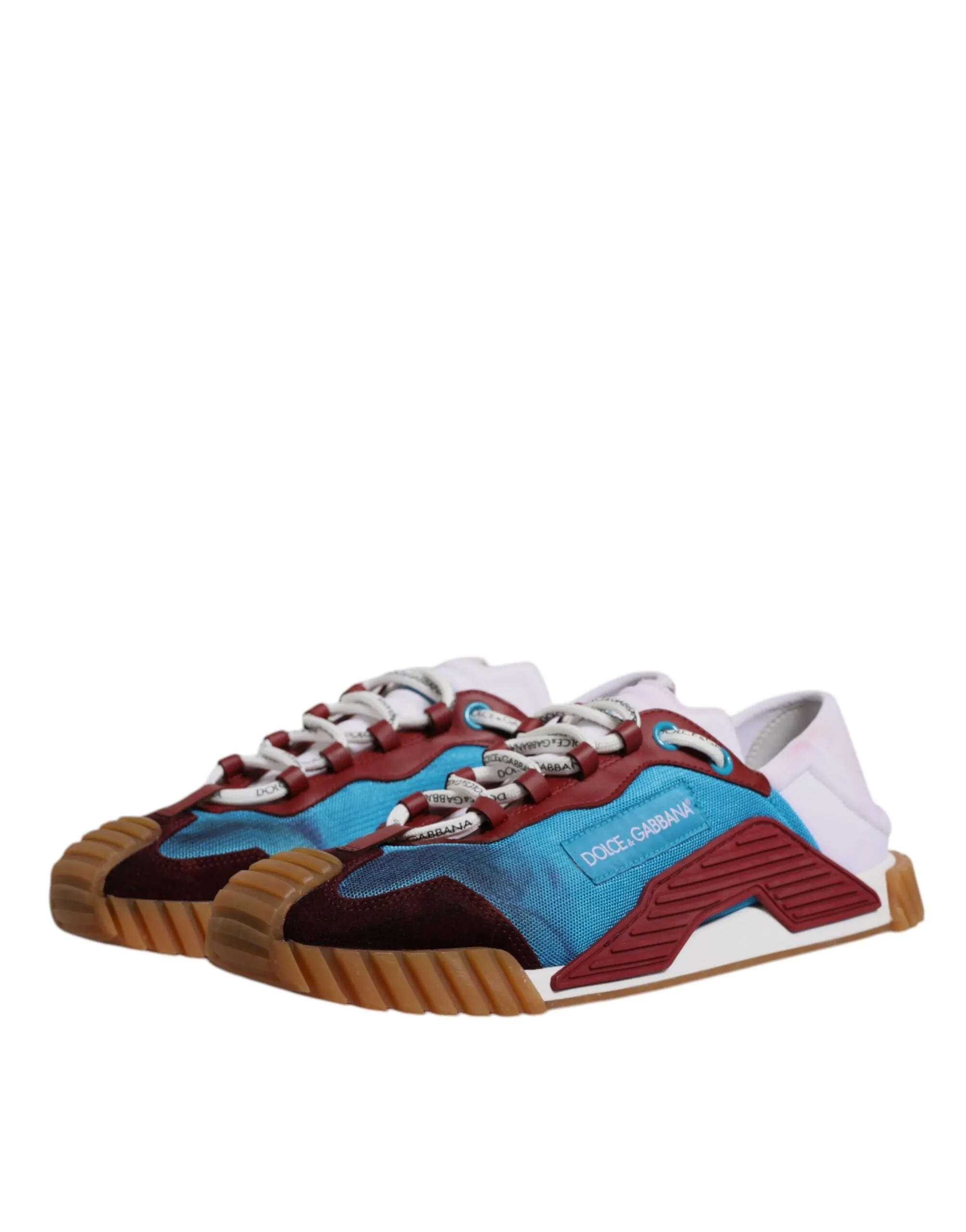 Dolce&Gabbana NS1 Men Multicolor Sneakers Leather Low Top Trainer Shoes Sz EU 44