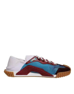 Dolce&Gabbana NS1 Men Multicolor Sneakers Leather Low Top Trainer Shoes Sz EU 44