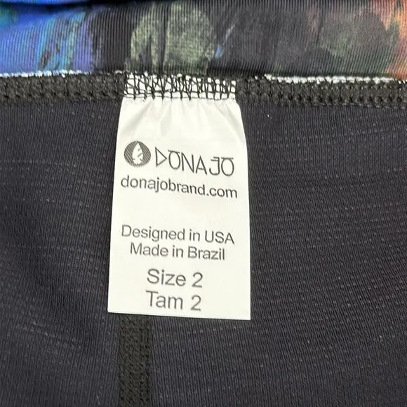 Dona Jo 15&quot; High Rise Multicolor Ruffle Tennis Skirt Size Large