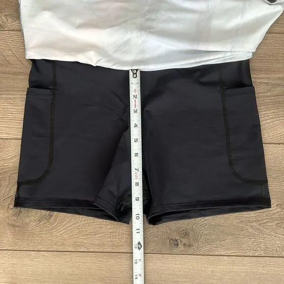 Dona Jo 15&quot; High Rise Multicolor Ruffle Tennis Skirt Size Large