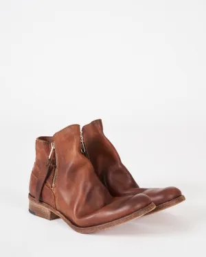 double zipper low boot