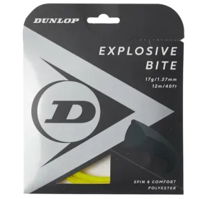 Dunlop Explosive Bite 17/1.27 Tennis String (Yellow)