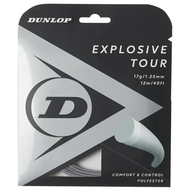 Dunlop Explosive Tour 17/1.25 Tennis String (Silver)