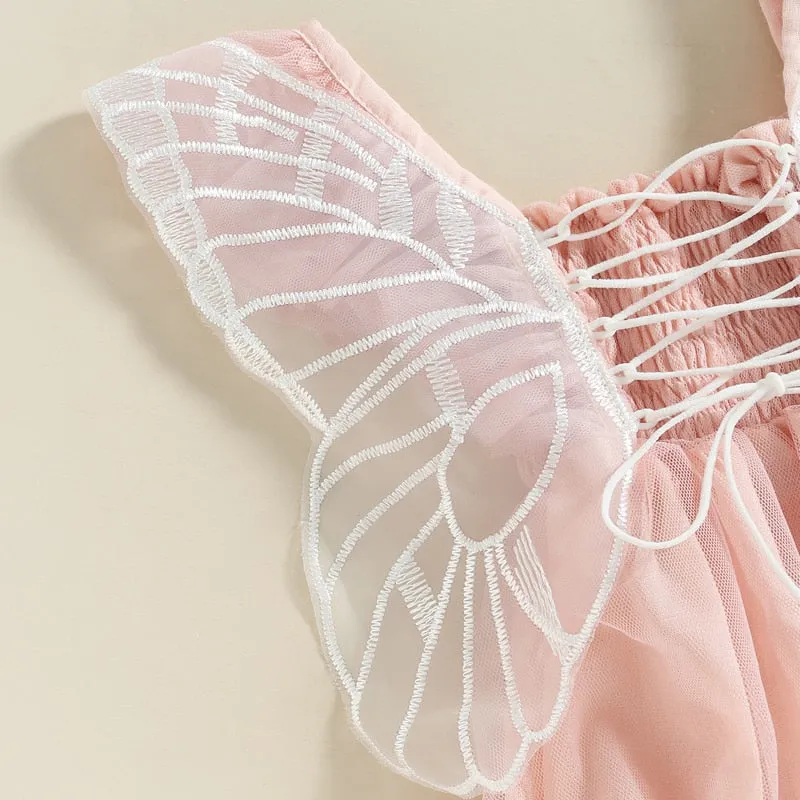 Embroidery Butterfly Romper