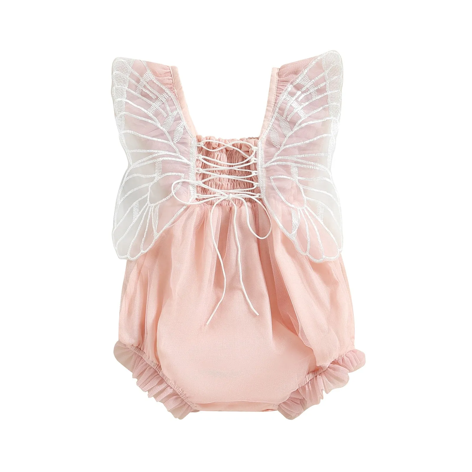Embroidery Butterfly Romper