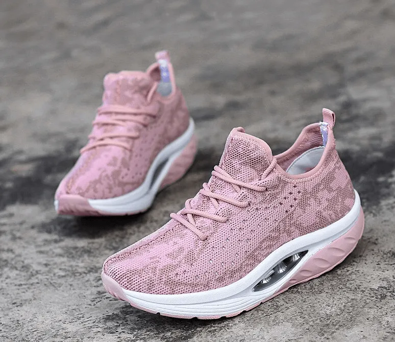 Fitness Women's Lase-up Platform Sports Sneakers for Women - SF0253
