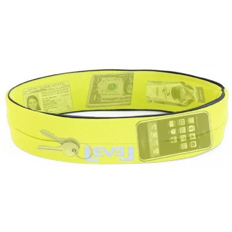 FlipBelt Classic Running Belt - Nuclear Yellow