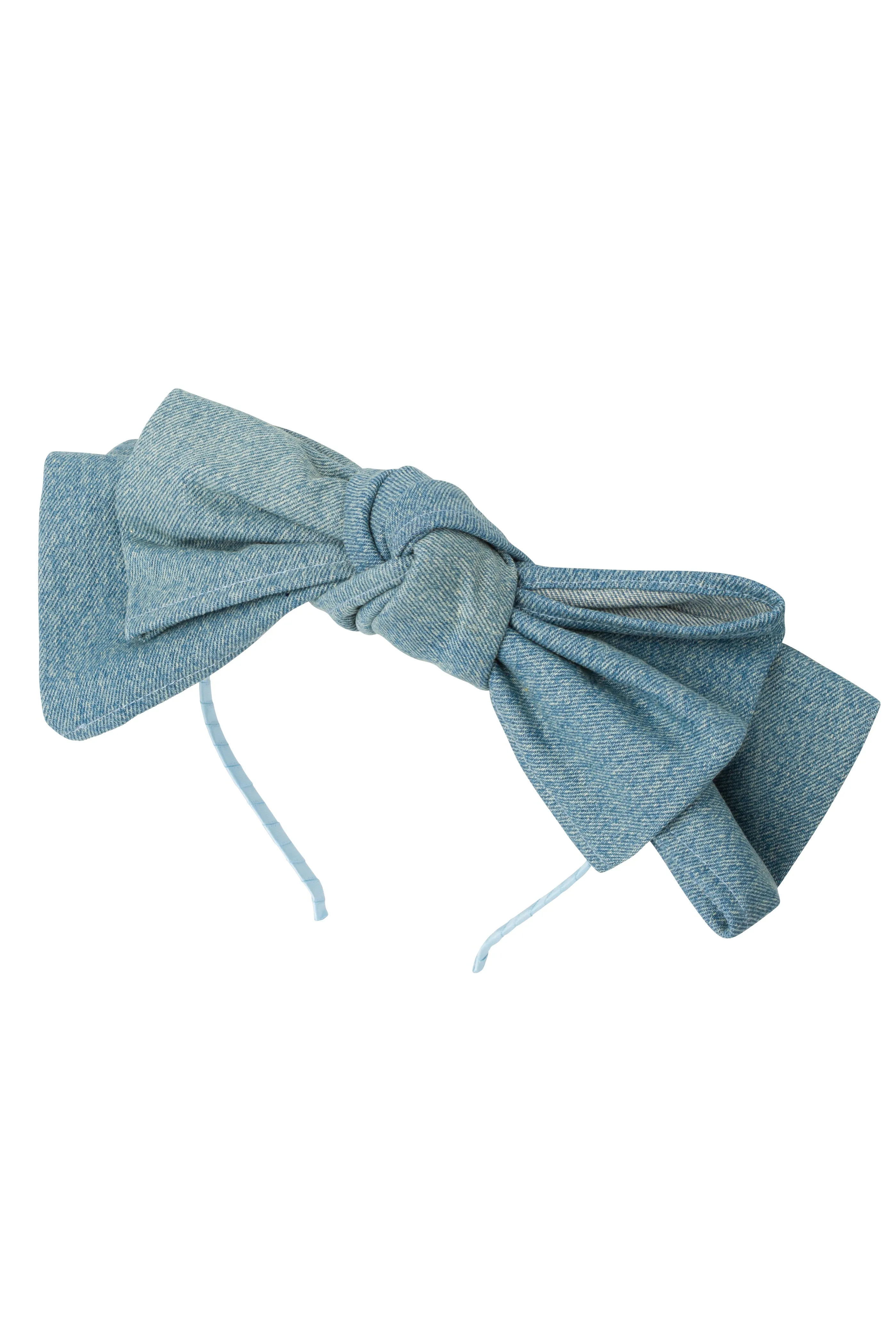 Floppy Denim Headband - Teal Denim