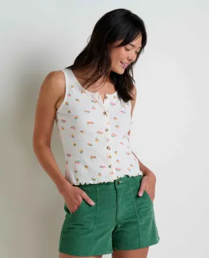 Foothill Pointelle Button Tank
