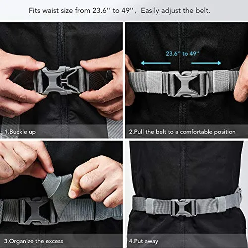 FREETOO Lightweight Running Water Bottle Belt No Bounce Running Water Waist Pack Hydration Belt with Bottle Holder for Runners, Marathon, Fitness Training, Hiking and Jogging