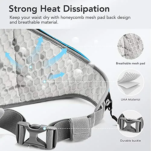 FREETOO Lightweight Running Water Bottle Belt No Bounce Running Water Waist Pack Hydration Belt with Bottle Holder for Runners, Marathon, Fitness Training, Hiking and Jogging