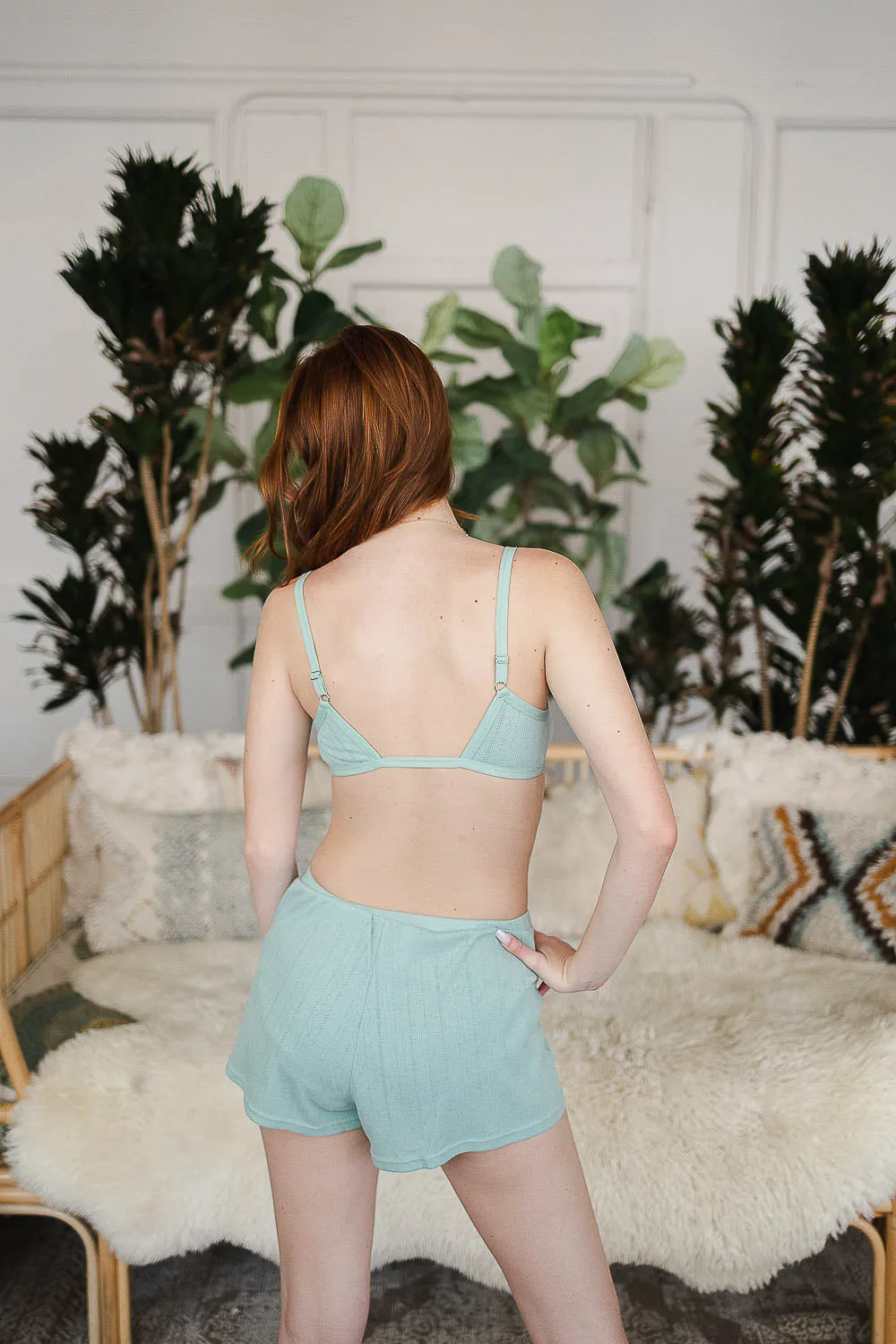 Front Snap Lounge Shorts