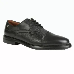 Gavel Sergio Deer Lamb Black Leather Shoes
