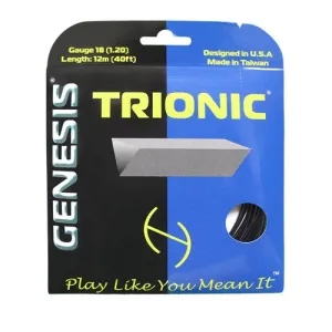 Genesis Trionic Tennis String Set of Black 18g 1.2mm