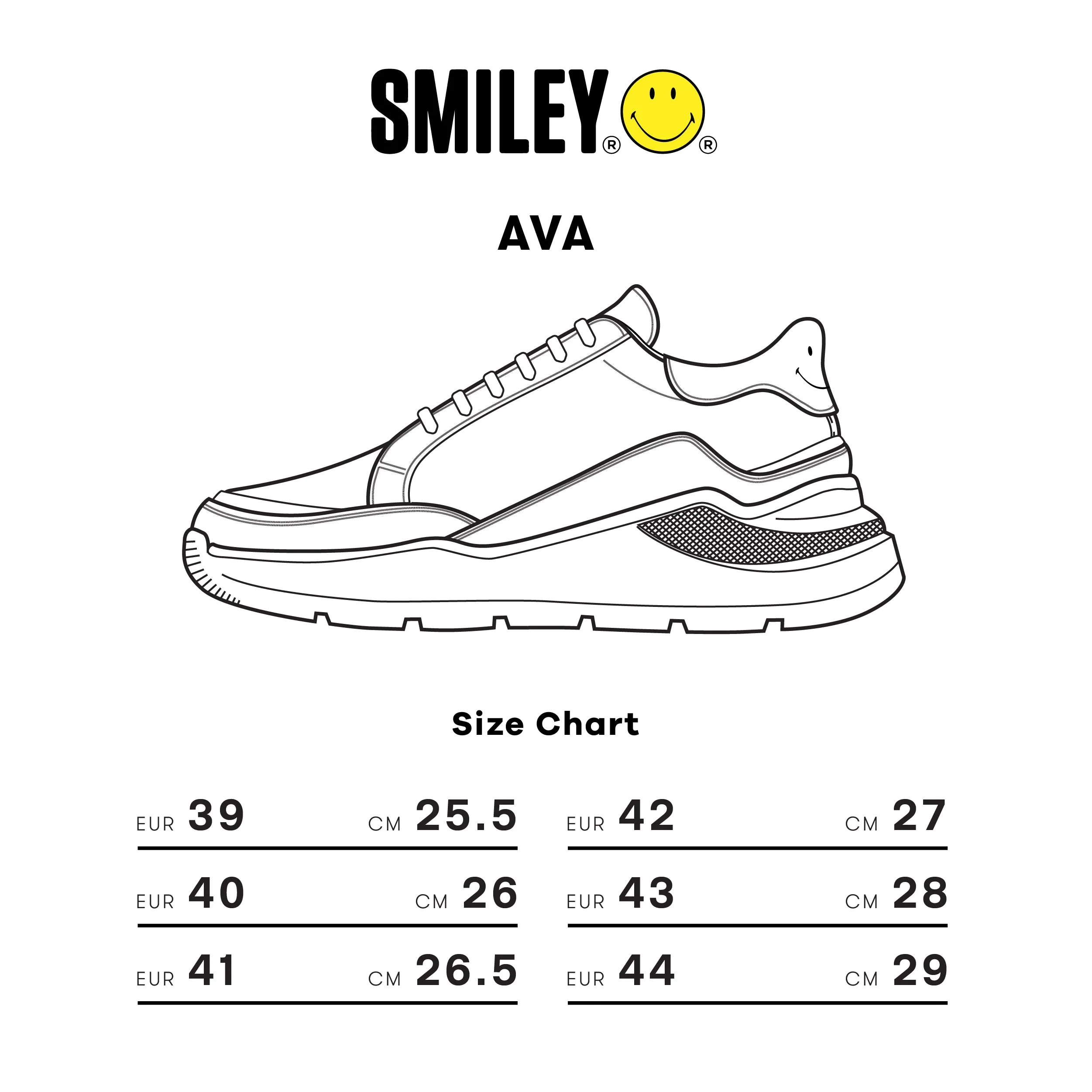 GIO CARDIN x SMILEY - AVA - BLACK / YELLOW