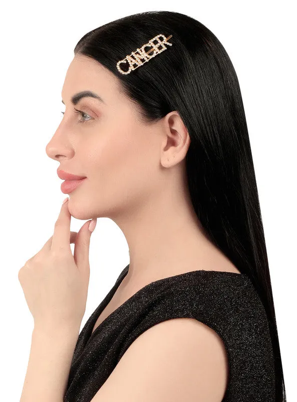 Golden Cancer Hairclip