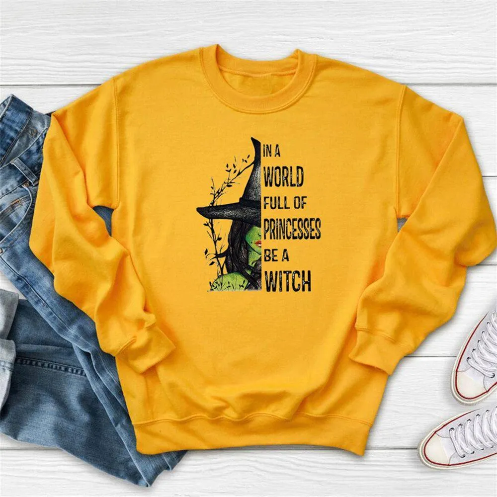 Graphic long Sleeve Shirts Be A Witch