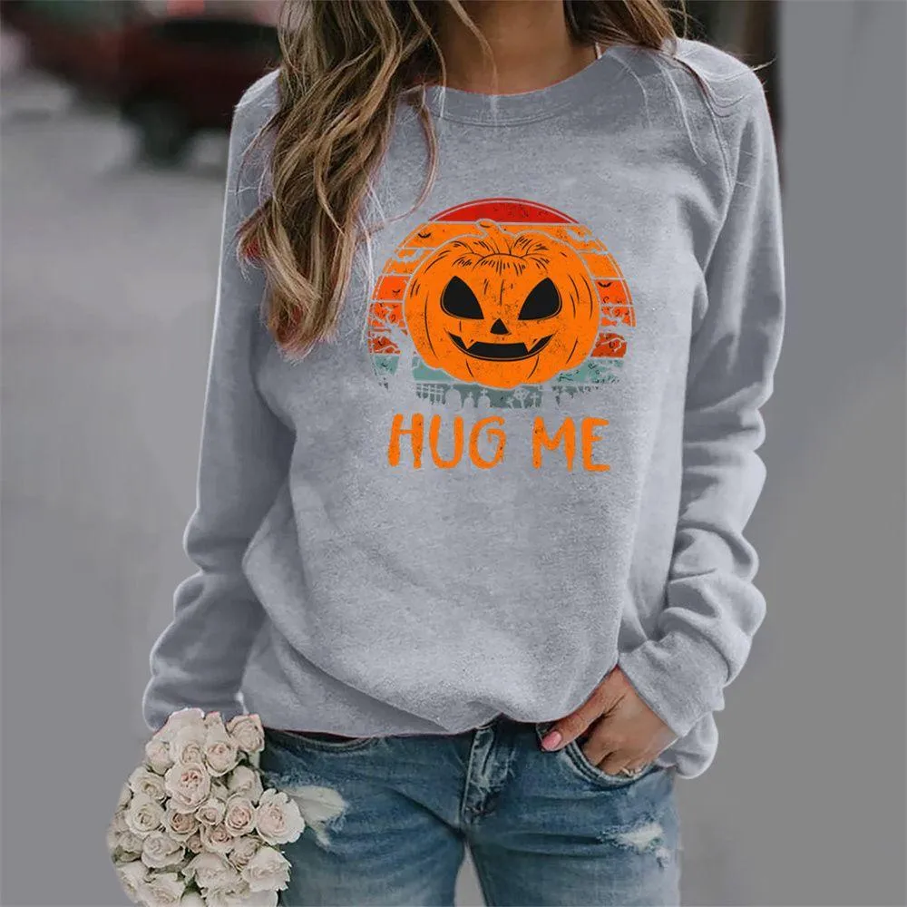 Graphic long Sleeve Shirts Hug Me