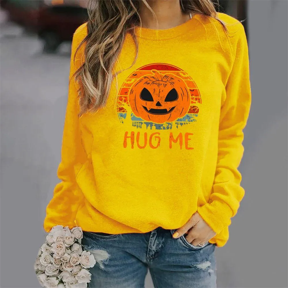 Graphic long Sleeve Shirts Hug Me