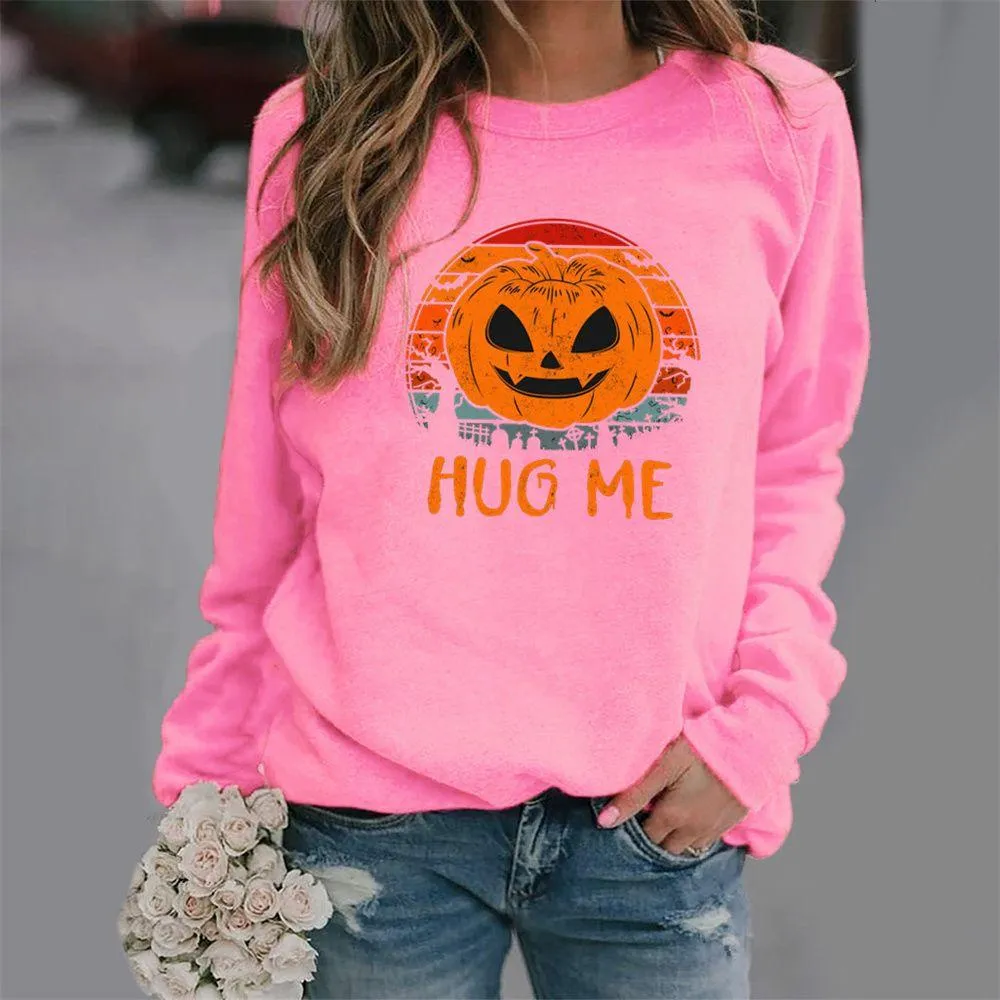 Graphic long Sleeve Shirts Hug Me