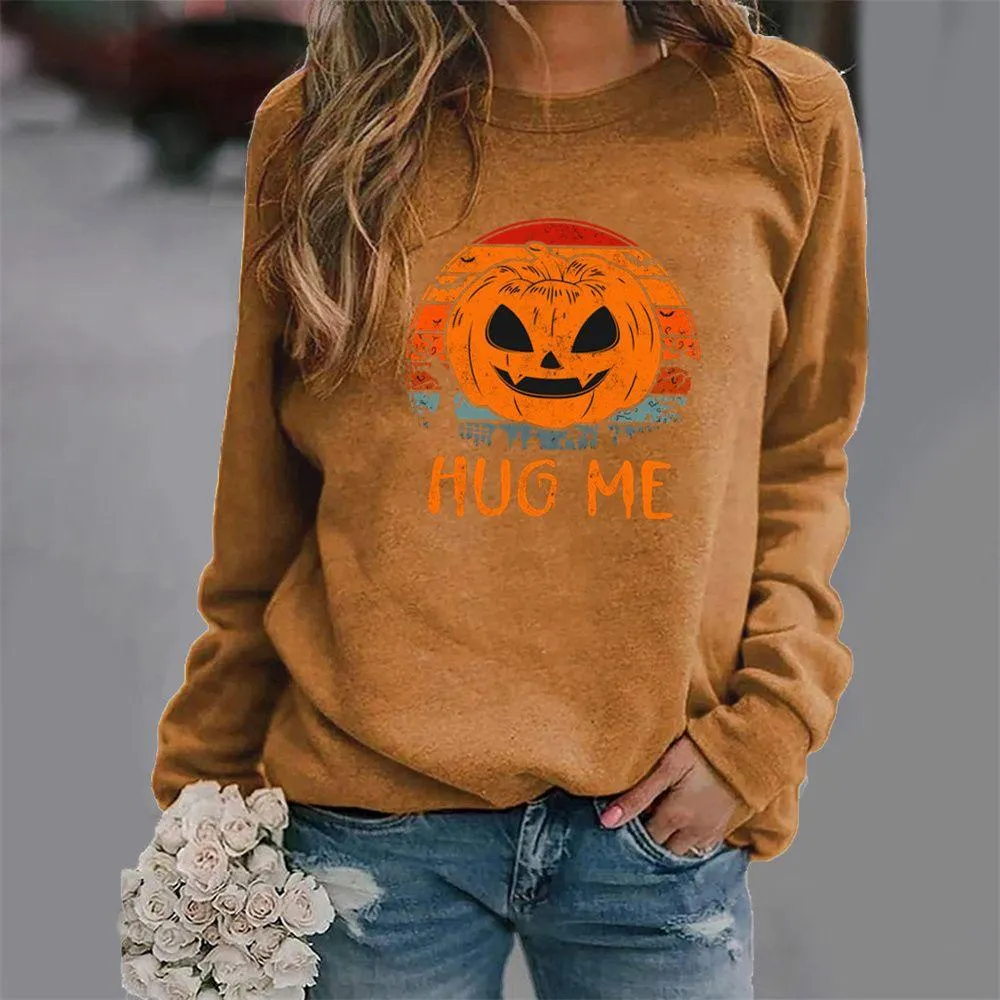 Graphic long Sleeve Shirts Hug Me