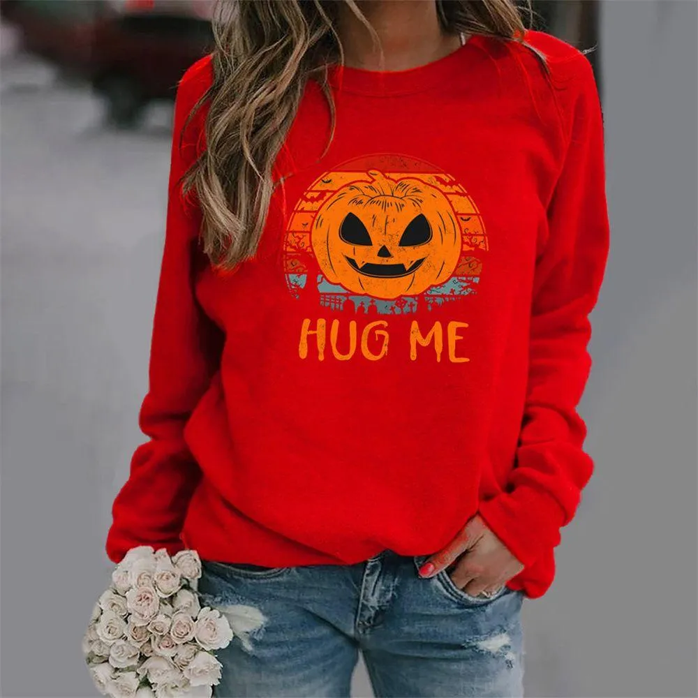 Graphic long Sleeve Shirts Hug Me