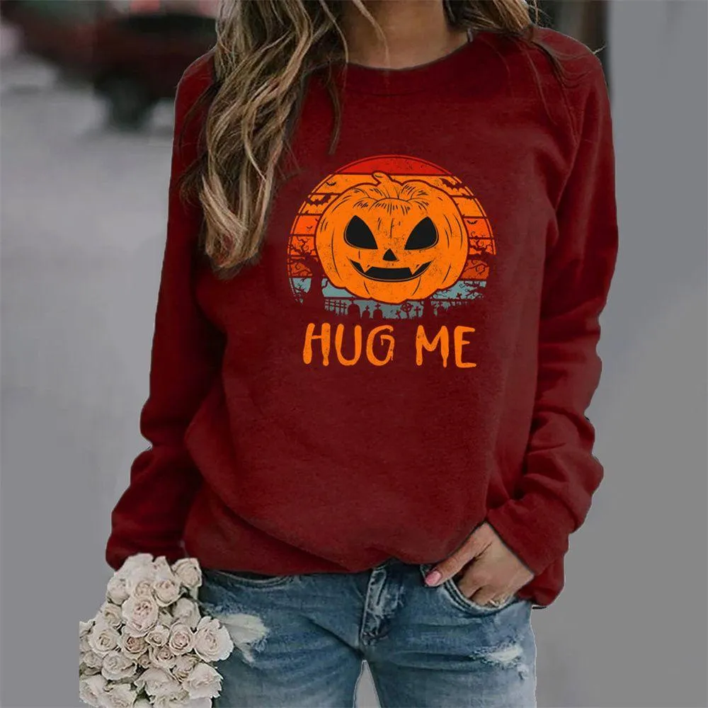 Graphic long Sleeve Shirts Hug Me