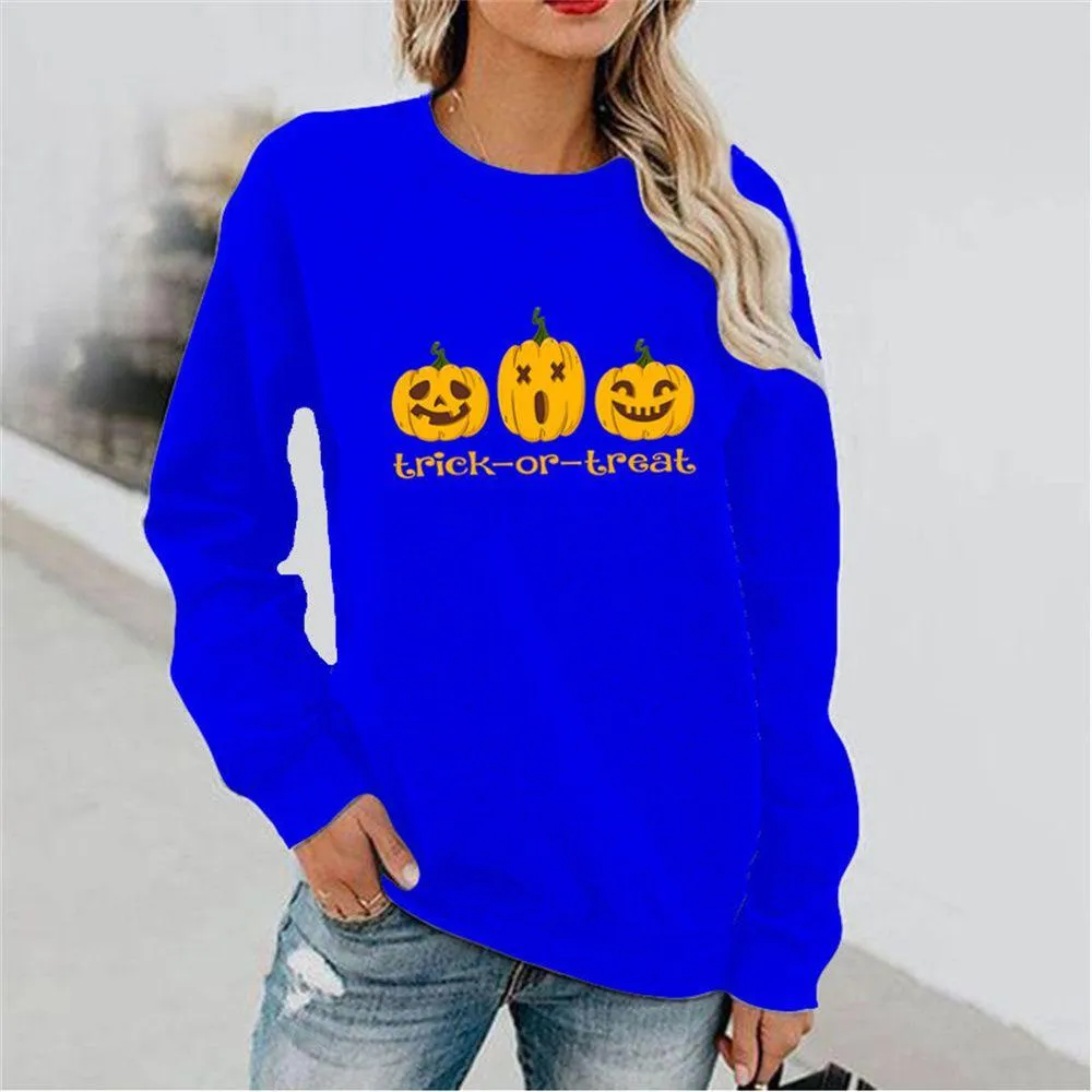 Graphic long Sleeve Shirts Trick-Or-Treat