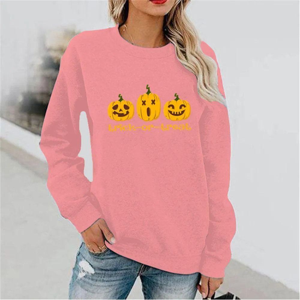 Graphic long Sleeve Shirts Trick-Or-Treat