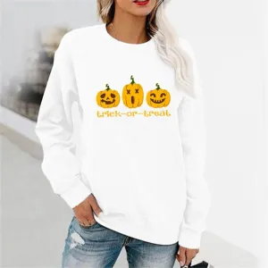 Graphic long Sleeve Shirts Trick-Or-Treat