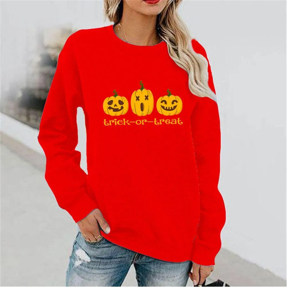 Graphic long Sleeve Shirts Trick-Or-Treat