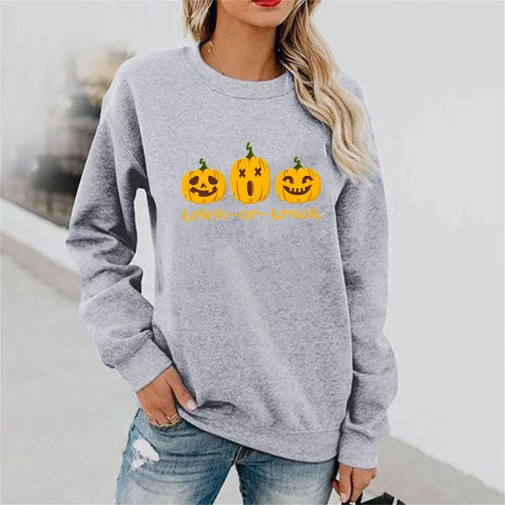 Graphic long Sleeve Shirts Trick-Or-Treat