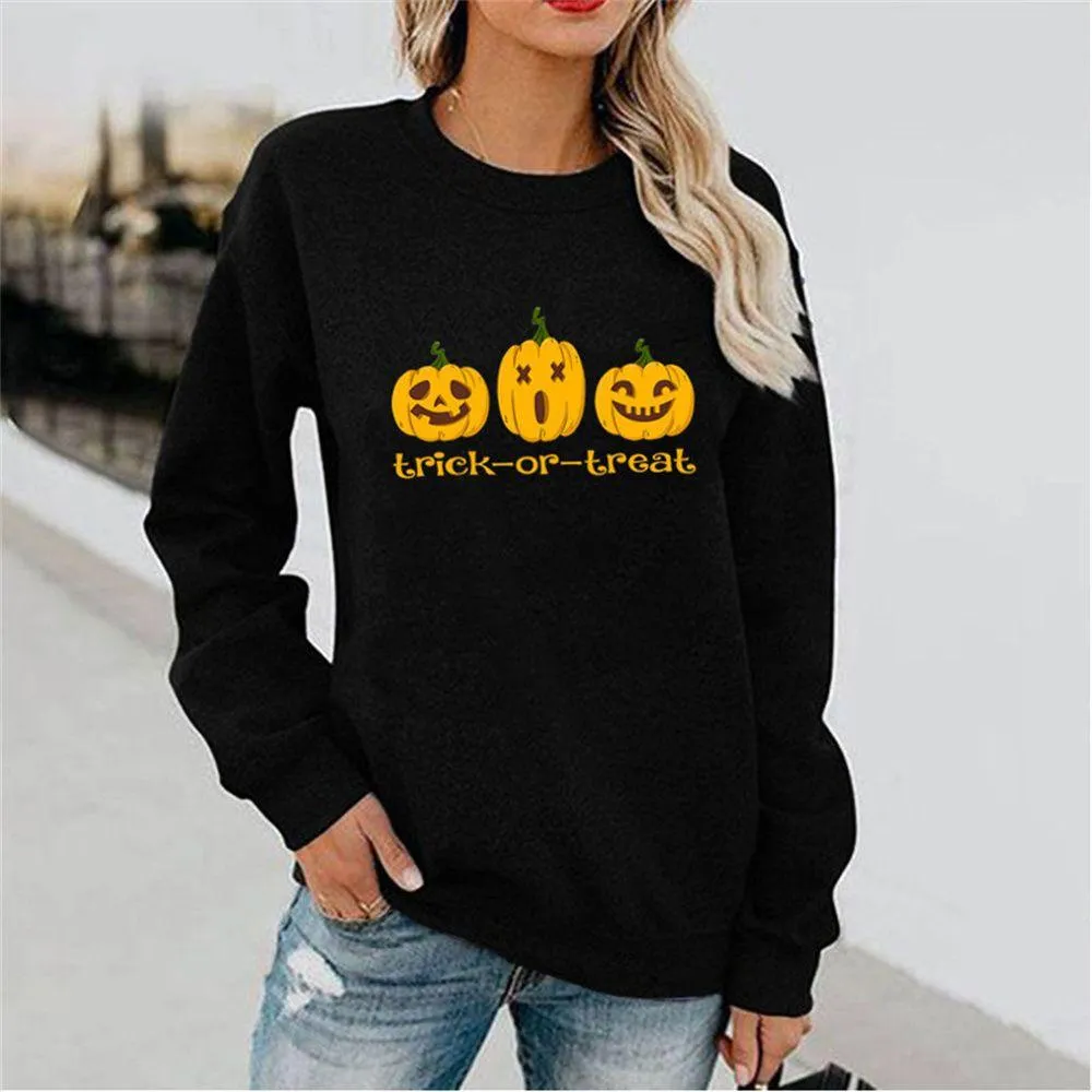 Graphic long Sleeve Shirts Trick-Or-Treat