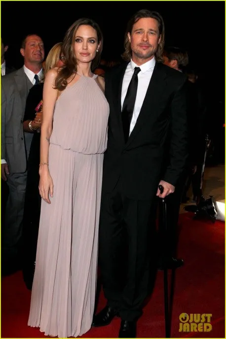 Grey Angelina Jolie Low Back Halter Prom Celebrity Dress Palm Springs International Film Festival